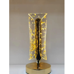 LAMPE DE TABLE TACTILE DOREE