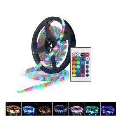 RUBAN LED RGB 5M AVEC COMMANDE