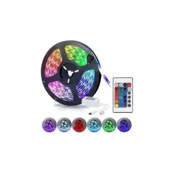RUBAN LED RGB 5M AVEC COMMANDE