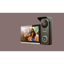 KIT VIDEOPHONE HYBRIDE ECRAN 7 POUCES WIFI HIKVISION