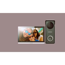 KIT VIDEOPHONE HYBRIDE ECRAN 7 POUCES WIFI HIKVISION