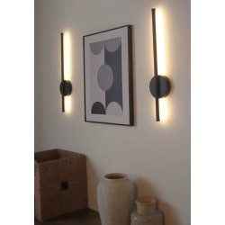 APPLIQUE MURALE LED BATON NOIR
