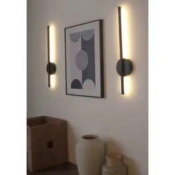 APPLIQUE MURALE LED BATON NOIR