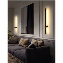 APPLIQUE MURALE LED BATON NOIR